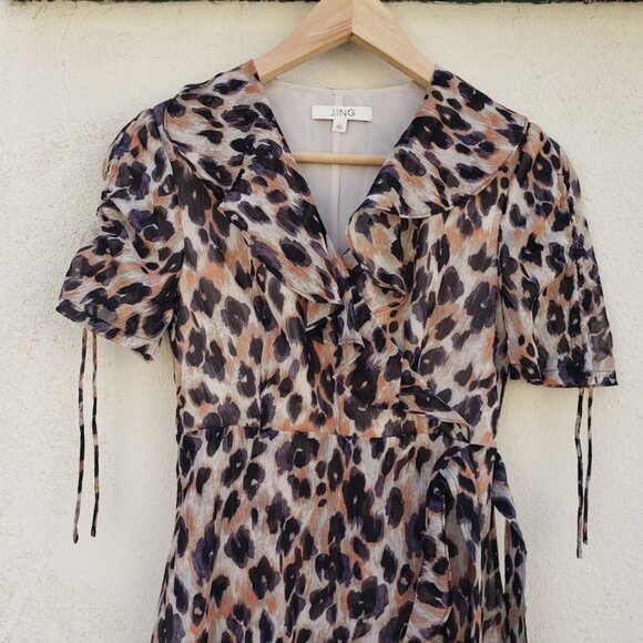 5/$100 SALE - J. Ing Wildcat Leopard Mini Dress - Picture 7 of 10